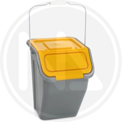 WASTE BIN FOR SEPARATE WASTE COLLECTION "TORRE" YELLOW