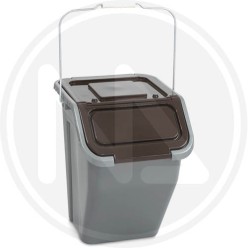 WASTE BIN FOR SEPARATE WASTE COLLECTION "TORRE" BROWN