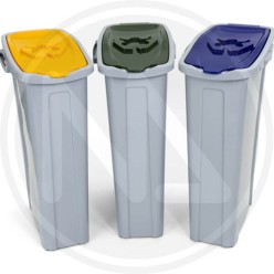 SEPARATE WASTE COLLECTION "SPACE SAVING 50lt" TRIS