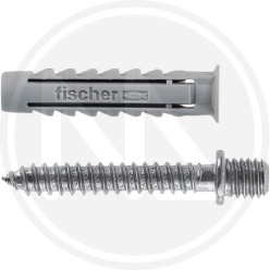 nylon plug with double screw "sX 6 dv" fischer