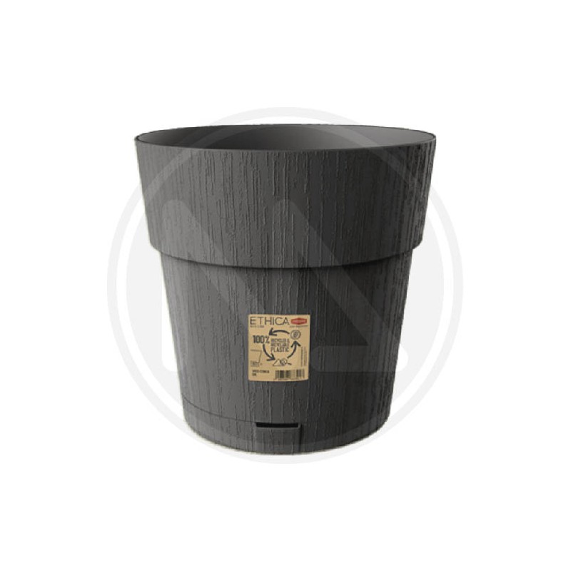 VASO "ETHICA" CON RISERVA ACQUA GRIGIO