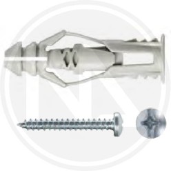 ANCHOR for PLASTERBOARD in NYLON TRIPLE SOCKET