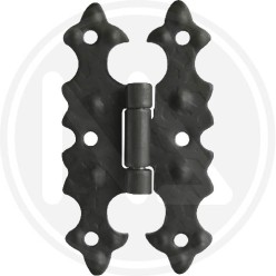 HINGE IN WROUGHT IRON FLAT WING vertical