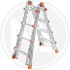 TELESCOPIC LADDER ALUMINUM "SQUADRAPIU'" MARCHETTI
