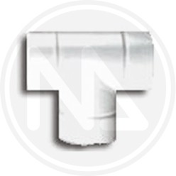 WHITE "t" joint for pipe