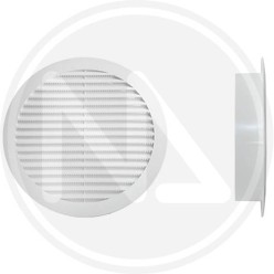 VENTILATION GRILLE in plastic with round recess