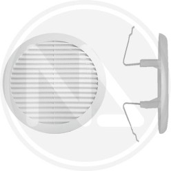 VENTILATION GRILLE in abs with round spring