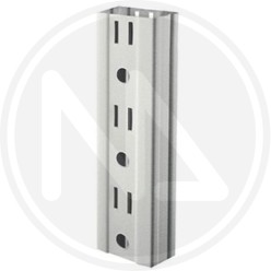 UPRIGHT FOR SHELVES in LIGHT GRAY sheet metal