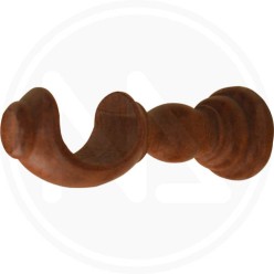 embossed wood curtain rod Ø 35 mm.