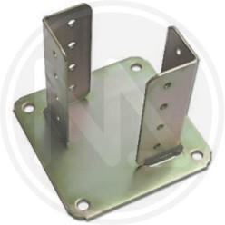 zinco+ steel support for pillars with plate