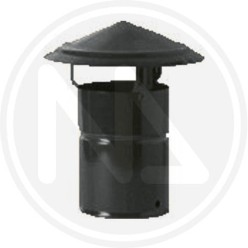 BLACK fixed chimney for pipe