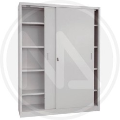 Low METAL CABINET WITH SLIDING DOORS