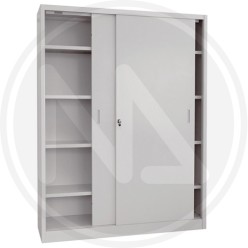HIGH METAL CABINET WITH SLIDING DOORS