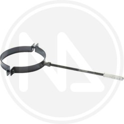 COLLAR FOR PELLET STOVE PIPE MATT BLACK