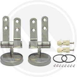 FISSAGGI PER SEDILE WC IN METALLO CROMATO