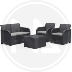 LIVING ROOM RESIN "ROSALIE" GRAPHITE KETER