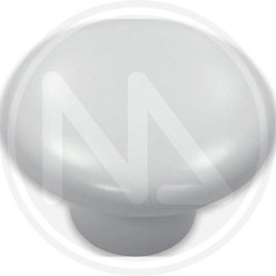 WHITE LACQUERED PLASTIC KNOB