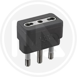single adapter 10/16A socket GRAY