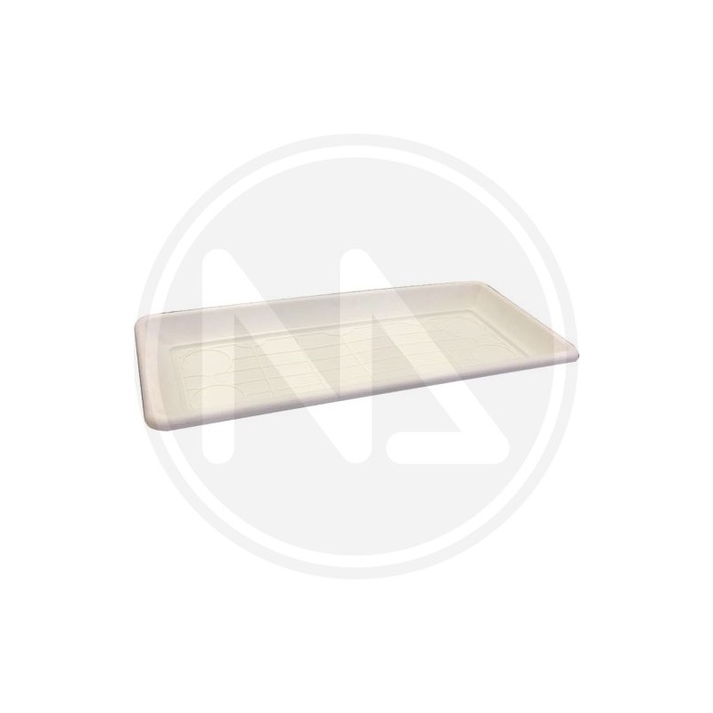 SAUCER RECTANGULAR FLOWER POT BIANCO