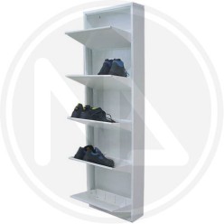 METAL Shoe rack with garage door