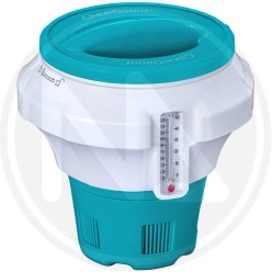 DISTRIBUTORE GALLEGGIANTE CLORO IN PASTIGLIE PER PISCINA con termometro