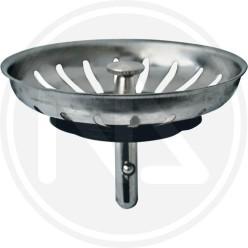 FILTRO PER LAVELLO CROMATO CON POMELLO