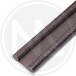 BROWN DRAUGHT EXCLUDER FOR THE BOTTOM OF THE DOOR "DOUBLE STOP"
