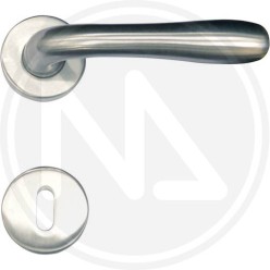 CHROME POLISHED DOOR HANDLE "AMALFI"