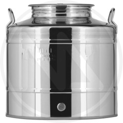 OIL DRUM CONTAINER STAINLESS STEEL 15 lt
