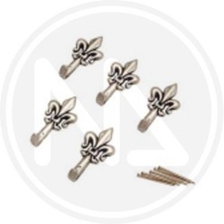 GANCI PER QUADRI GIGLIO PICCOLO ARGENTO "ONE PRICE" MAURER