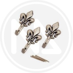 GANCI PER QUADRI GIGLIO GRANDE ARGENTO "one price" MAURER