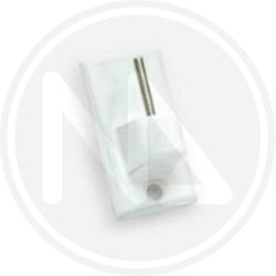 RECTANGULAR WHITE STEEL HOOKS STICKER FOR CURTAIN RODS "ONE PRICE" MAURER
