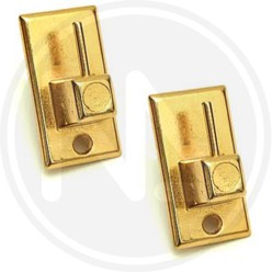 GANCI PER BRIS BRIS RETTANGOLARI IN ACCIAIO ORO "ONE PRICE" MAURER