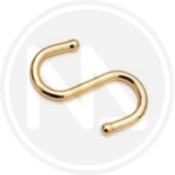 GANCIO A "S" dorato PER CATENA LAMPADARI "one price" MAURER