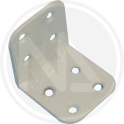 PIASTRA PER TRAVI piegata nervata in acciaio BIANCO 788-B  L 30