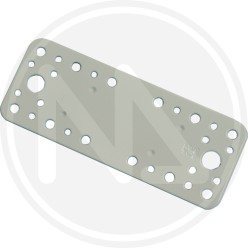 WHITE steel straight plate for beams L 65