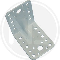 PIASTRA PER TRAVI piegata in acciaio BIANCO 792-B  L 65