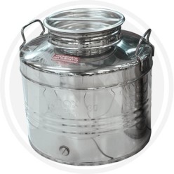 FUSTINO PER OLIO "GRAFFATO" ACCIAIO INOX 18/10