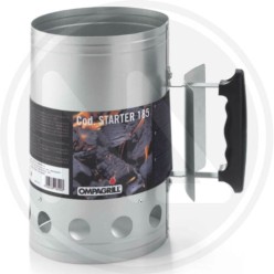 Charcoal lighter in aluminized steel "starter 185"