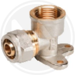 CURVED MULTILAYER FITTING WITH FLANGE art. 392 / I