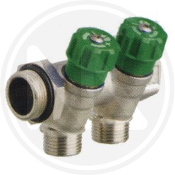 2 WAY MANIFOLD WITH VALVE art. 395