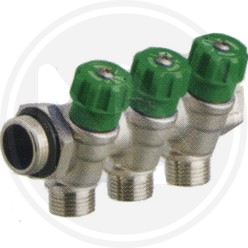 3 WAY MANIFOLD WITH VALVE ART. 396