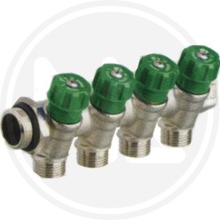 4 WAY MANIFOLD WITH VALVE art. 397