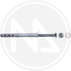 extended nylon plug with screw tx "SXRL-WT IS" fischer