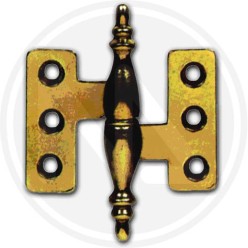 brass hinge with smooth tube cylinder for furniture "barocco"