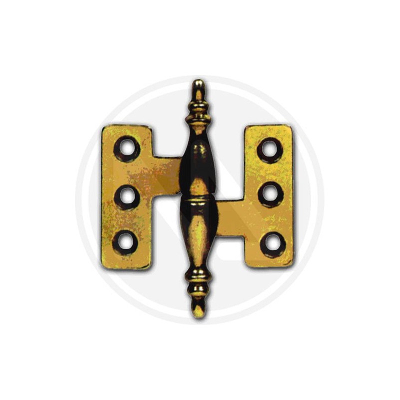 CERNIERA per mobili "BAROCCO" in ottone canNotto liscio