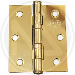 book shaped hinge for door with ball bearing BRASS PLATED
