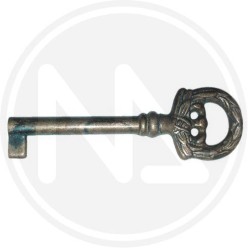 ANTIQUE BRASS furniture key 33726