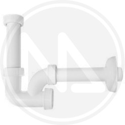 INSPECTIONABLE "U" TRAP for washbasin and bidet IN POLYPROPYLENE