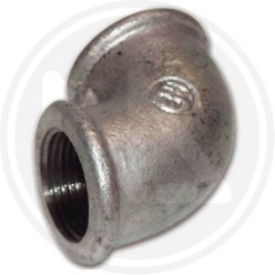 cast iron connection with a bend f-f